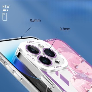 Ốp Lưng Cô Gái Dễ Thương Cyrene Cho iPhone 12 13 14 Pro Max Plus Mini Honkai Star Rail Game Mềm Trong Suốt
