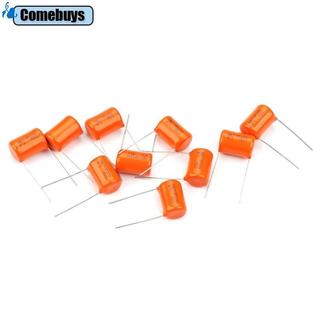 Com * 10 Chiếc Màu Cam Thả Tụ Âm Mũ 715P 047uf Guitar Tone Caps Tụ Điện