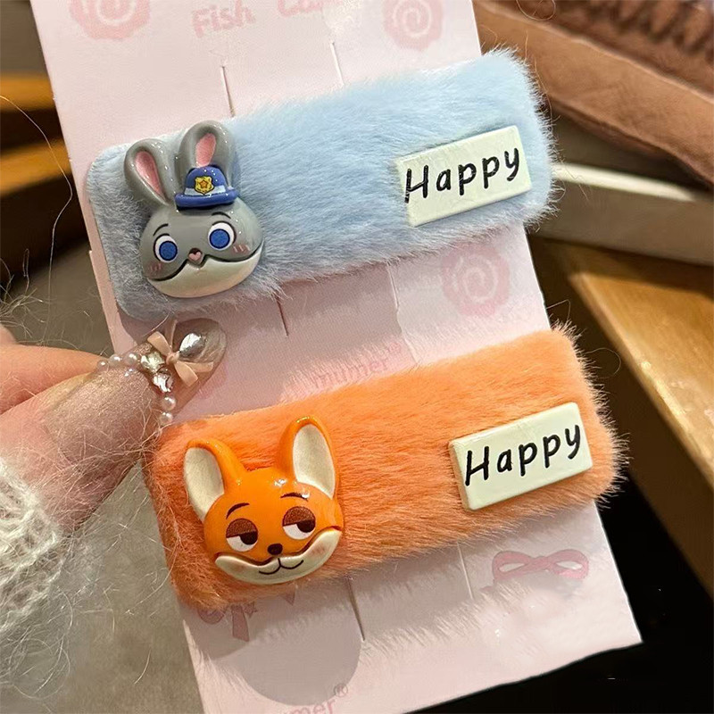 Kẹp tóc hoạt hình Zootopia Nick Judy dễ thương - Thiết kế đáng yêu cho mái tóc của bạn