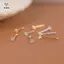 Bông tai zircon thép titan cho nữ, món quà trang sức sang trọng