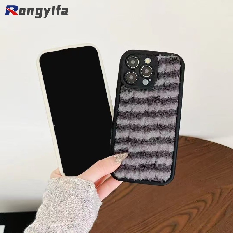 Ốp Điện Thoại Sọc Sang Trọng Mùa Đông Cho iQOO Z10 Z9 Turbo Pro Plus Z10X Lite Z8 Z7 Z7X Z7i Z6 Pro Lite Z5 Z5X Z1X 5G 4G Ins Phong Cách Thời Trang Vỏ Mềm Chống Sốc Đơn Giản Dễ Thương