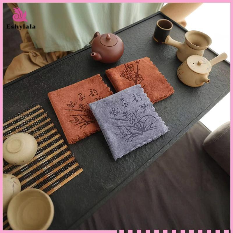 Khăn trà thấm dày 30x30cm, khăn trải bàn & đế lót ly [MỚI]