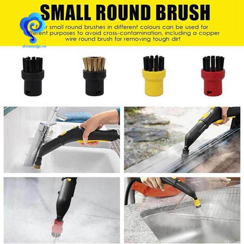 [dreamedge] Bộ phận làm sạch hơi nước cho SC2 SC3 SC4 SC5 SC7 Bàn chải vòi phun thay thế vết bẩn Stubborn Loại bỏ bộ vết bẩn T nhỏ