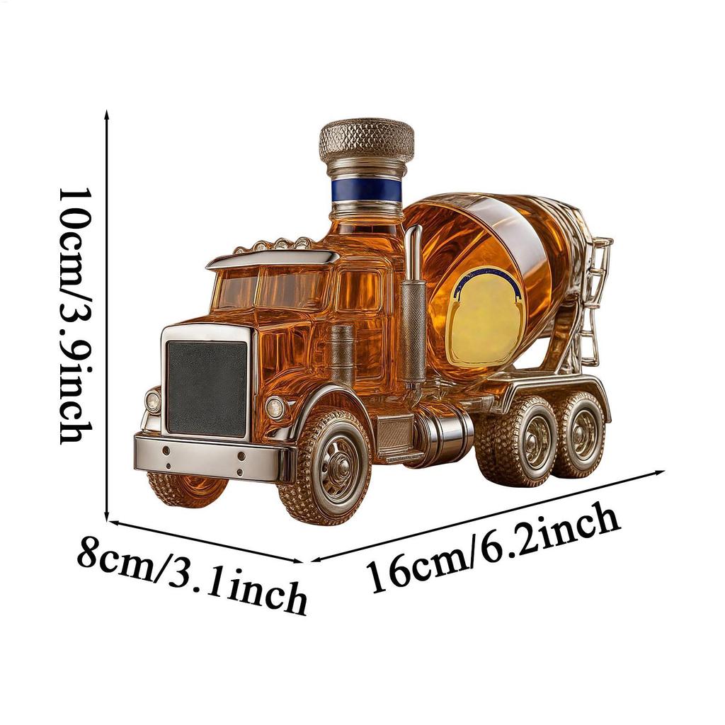 Thủy Tinh Whisky Bình Đựng Rượu Whisky Chủ Đề Xi Măng Trộn Xe Tải Chai Hình Xe Tải Thủy Tinh Whisky Bình Rượu Hài Hước shopidaevn