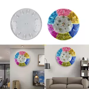 Flgo Đồng Hồ Nhựa Khuôn Cho Nhựa Tròn Lớn Vuông Khuôn Silicon Epoxy Khuôn Handmade Trang Sức Làm Phụ Kiện