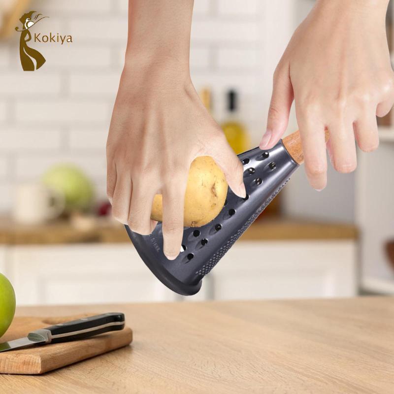 Thép không gỉ Nón Grater Phụ Kiện Nhà Bếp Hình nón Nhà Bếp Cho Sô Cô La Rau Cà Rốt Tỏi Lưới Phô Mai