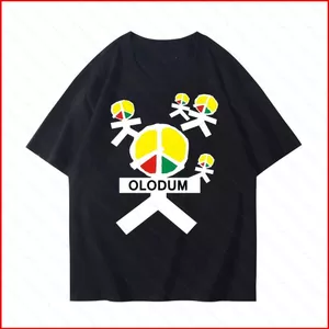 GC1 Áo thun lưu niệm Michael Jackson áo thun thoải mái Áo hòa bình và tình yêu OLODUM tay ngắn GC1