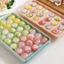 Khay đá viên YUJUNI, Khuôn Popsicle PP không chứa BPA, Khuôn tự làm 33 Quả bóng đá Bóng whisky đông lạnh