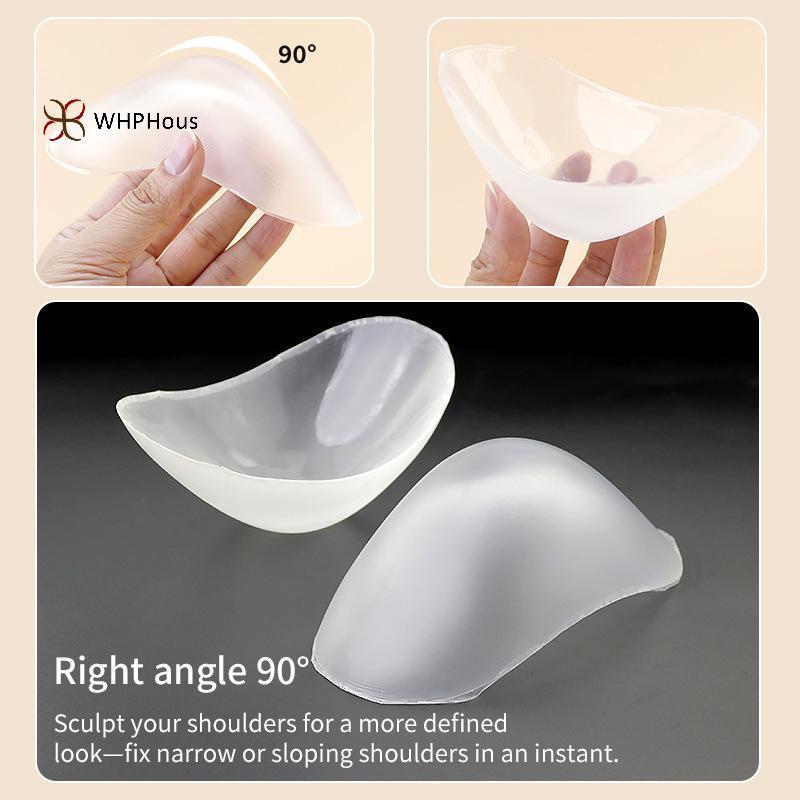< WHPHous-t > Miếng đệm vai bằng silicon Góc phải nâng cao Thiết kế hữu ích Hỗ trợ vai thoải mái cho áo khoác Jaets Hiệu suất Mặc đẹp