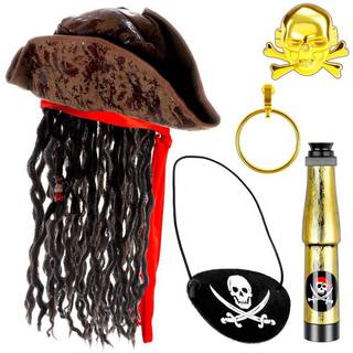 Nhà Máy Thời Trang Mũ Cướp Biển Với Dreadlos Caribbean Mũ Cướp Biển Caribbean Trang Phục Cướp Biển Cướp Biển QrhYK
