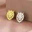 PNPIA- Lion Ve Áo Pin Trâm Với Động Vật Vương Miện Thép Không Gỉ Cho Nam Nữ Phù Hợp Với Huy Hiệu Sự Kiện Đặc Biệt Quà Tặng