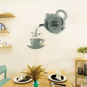 Flgo Ấm Siêu Tốc Mặt Số Cốc Trang Trí Khuôn Silicon Tự Làm Cho Sáng Tạo Handmade Epoxy Mou