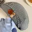 PNPIA- Retro Bật Lên Vành Nút Kẻ Sọc Mây Mũ Dành Cho Nữ Mùa Xuân Và Trắng Kẻ Sọc Beret Hình Bát Giác Mũ Họa Sĩ Văn Học