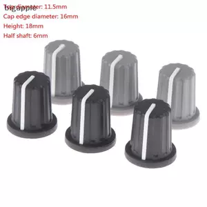 Bigapple 5 Chiếc Cao Su Nửa Trục Núm Điện Áp Bộ Mã Hóa Núm 270 Độ Hình Chữ D RDG