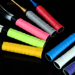 DELMER Dính Tennis Vợt Trên Tay Cầm, Băng Cầm Chống Trơn Trượt Thể Thao Cần Câu Dây Đổ Mồ Hôi, Phụ Kiện Chống Sốc Hút Mồ Hôi Chống Trơn Trượt Vợt Tennis Sweatband Vợt Tennis