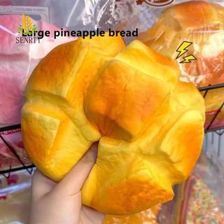 SENRTY Bánh mì Fidget giác quan, Trang trí bánh mì tăng chậm Đồ chơi mực, Đồ trang trí máy tính để bàn Quá khổ Mô phỏng Quả dứa thực tế Bun Squishy Quà tặng sinh nhật