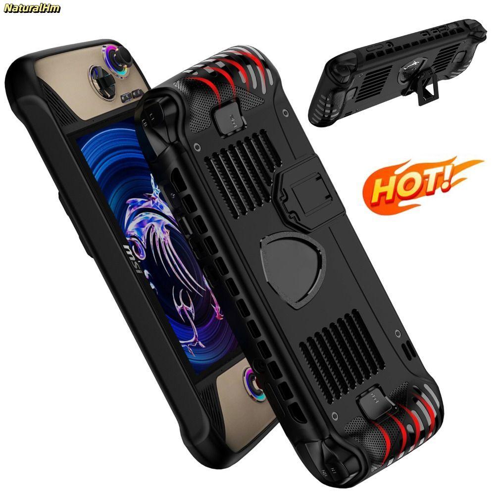 Vỏ bảo vệ NATURALHM, Máy chơi Game cầm tay mềm TPU, có chân đế chống sốc chống trượt cho MSI Claw 8 AI + 2025