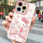 Ốp lưng iPhone Hello Cat Bow Pattern Vỏ máy ảnh silicon mềm - iP 7/8/X/XS/XR/11/12/13/14/15/16/17/Plus/Air/Pro/Max