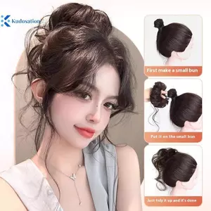 Kudosation Phong Cách Mới Dây Buộc Tóc Và Pas Tóc Giả Lông Tơ Bun Phụ Kiện Tóc Bun Thấp Dây Buộc Tóc Cho Nữ Phần Mở Rộng Tóc Và Tóc Giả Đẹp
