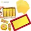 JCSYFAC 100 Cái 20 * 20cm Tự Làm Thực Phẩm Nhôm Lá Giấy Gói Giấy Miếng Dán Cho Sô Cô La Kẹo Tiệc Cưới Quà Tặng Sinh Nhật Trang Trí Mới