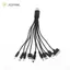 JCSYFAC 1 Cái 20cm Cáp Sạc Nguồn USB Dây Cho Điện Thoại Đa Năng 10 Trong 1 Micro USB DC Điện Thoại Di Động Sạc Adapter Cắm Mới