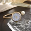 Đồng hồ chuyển màu mặt mẹ-of-Pearl dành cho sinh viên Phiên bản Hàn Quốc Đơn giản Phù hợp với đồng hồ đeo tay mở nhỏ 26.5.15