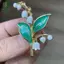 Phong cách mục vụ thời trang Ma Ling Orchid Trâm cài cho nữ Quần áo Áo khoác Phụ kiện Quà tặng