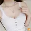 Áo sơ mi đế Bralette gợi cảm dành cho nữ V-ne Slim Fit Top cho các sự kiện trang trọng và không chính thức mới