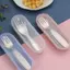 HFTOY Du lịch ngoài trời Bộ đồ ăn di động bằng thép không gỉ 304, Bộ đồ ăn trẻ em, Bộ đồ ăn tráng miệng, Thìa và phuộc ~