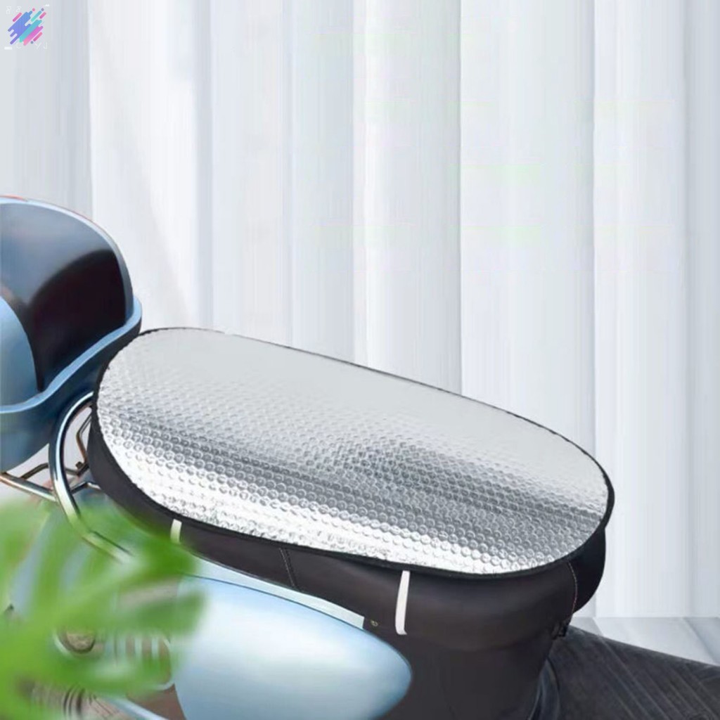 Vỏ bọc màng nhôm Miếng đệm ghế xe máy Kem chống nắng bong bóng và Vỏ bọc ghế khô nhanh cho nam giới Xe đạp điện
