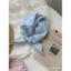 Khăn Vuông Mềm Hoa Chấm Bi Cotton Vải Lanh Khăn Trang Trí Khăn Trùm Đầu Văn Học Retro Tươi Eo Hoa