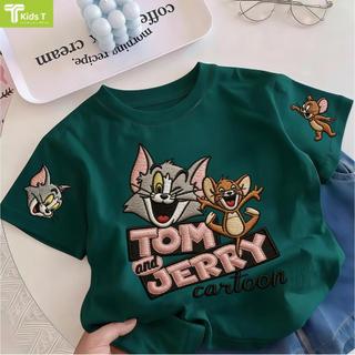 COD✅ (Hồ Chí Minh)Kids T Mall Áo phông tay ngắn In hình hoạt hình Áo Kiểu rộng và ấn tượng Trẻ em thời trang #VN405