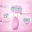 Dao Cạo Lông Nữ Cao Cấp 4 Lưỡi Kép - Cạo Sát & Êm Ái, Đầu Bơ Dưỡng Da, Cho Da Nhạy Cảm