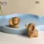 HFTOY Tượng voi bằng gỗ được chạm khắc bằng tay Tượng voi dễ thương Trang trí trang trí tại nhà Trang trí máy tính để bàn Trang trí ô tô ~