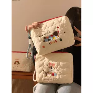 Dễ Thương Con Chó Con Di Động Túi Đựng Mỹ Phẩm Nữ Di Động Dung Tích Lớn Sản Phẩm Chăm Sóc Da Bàn Chải Túi Bảo Quản Du Lịch Đi Chơi Túi Vệ Sinh