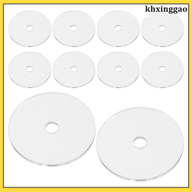 Album Mini 10 Chiếc Móc Khóa CD Trong Suốt Mặt Dây Chuyền Túi Trang Trí Tiệc Đĩa khxinggao