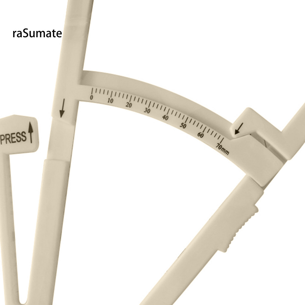 < rasumate > Fitness Skinfold Weight Loss Body Fat Test Chart Đo Caliper Analyzer