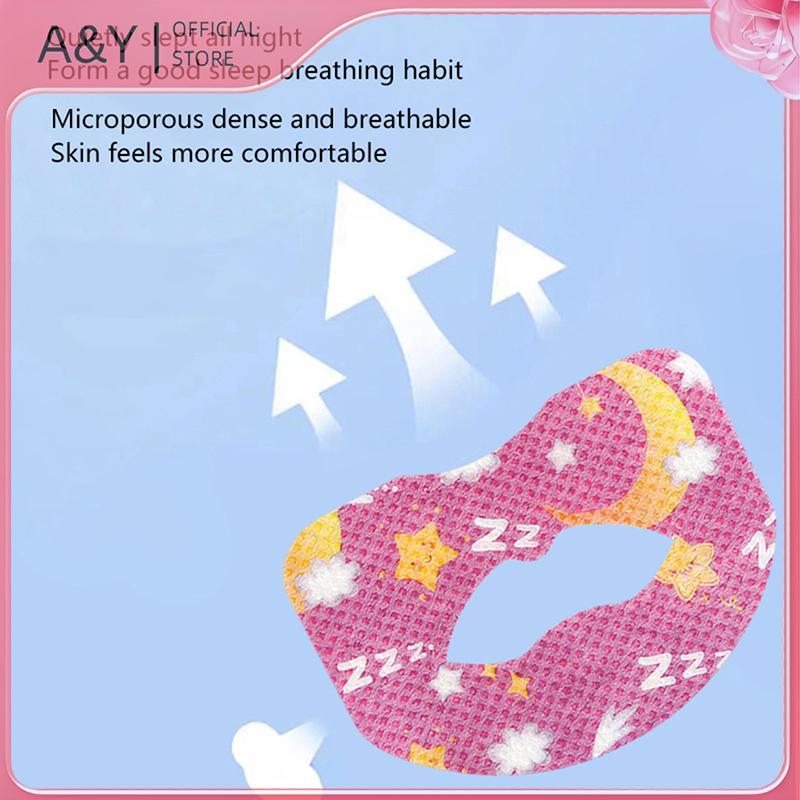 Miếng Dán Chống Ngáy A & Y - Hộp 30 cái, Hỗ Trợ Thở Miệng Và Mũi Khi Ngủ Đối Với Người Lớn Và Trẻ Em
