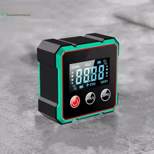BeautifulHomeA 360° Công cụ tìm góc kỹ thuật số từ tính với thước đo Laser điện tử Type-C Sạc LCD Công cụ đo lường điện tử VN