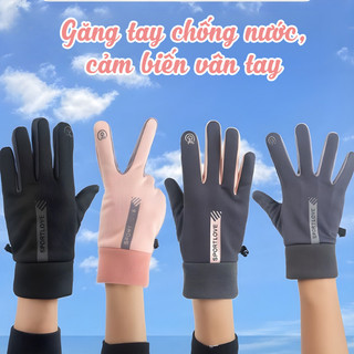 Găng Tay Cảm Ứng Mùa Đông Giữ Ấm Chống Trượt, Găng Tay Đi Xe Máy Nam Nữ Chống Gió Cảm Ứng Màn Hình