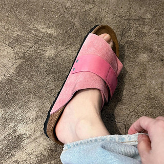 Dép Velcro mũi đơn giản mùa hè dành cho nữ