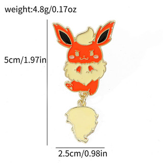 9 Cái / bộ Hoạt Hình Dễ Thương Pokemon Kim Loại Huy Hiệu Hợp Kim Trâm Cài Trang Trí Phụ Kiện Chân