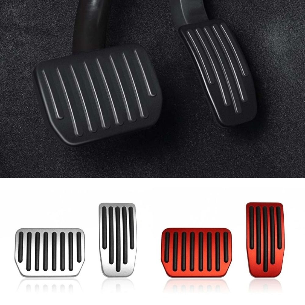 SILKPULSE 2 Miếng đệm bàn đạp chân nâng cấp, Hiệu suất nâng cấp Giá đỡ phanh tăng tốc chống trượt, Phụ kiện ô tô Bàn đạp chân Bàn đạp chân Bàn đạp phanh chống mài mòn cho Model3 / Y