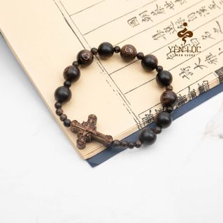 Vòng Mân Côi - Trầm Sánh Chìm Size Nam Nữ (Mua một, tặng một Hộp Gấm, dây dự phòng, 2 hạt trầm)