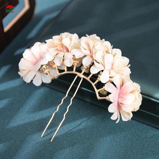 Kẹp tóc handmade lụa hoa, phù hợp cho tiệc cưới và váy dạ hội