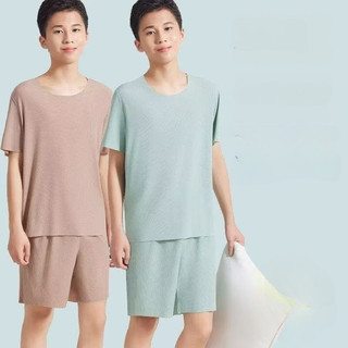 Bộ đồ ngủ nam ESEA phong cách Harajuku Nhật Bản, vải lụa Modal