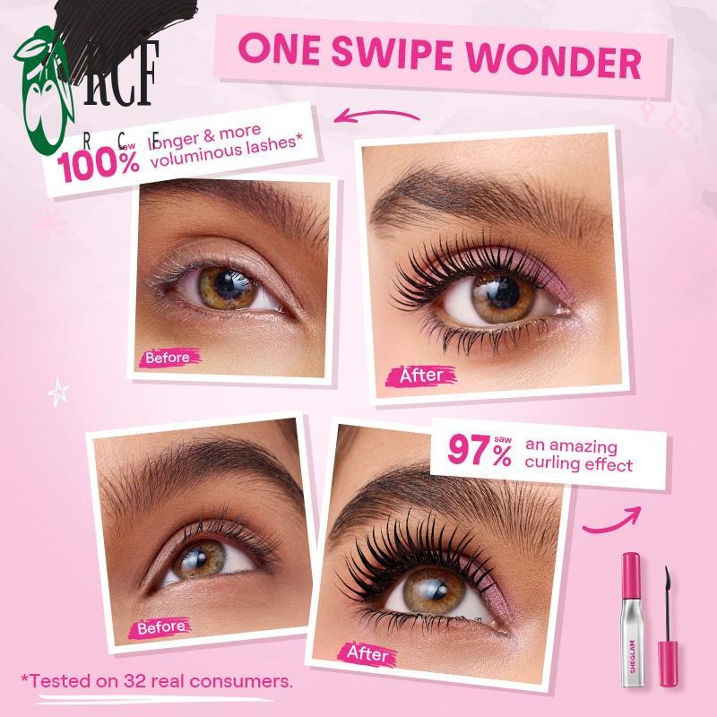Mascara kéo dài không thấm nước - Màu đen lâu dài cho lông mi vàng
