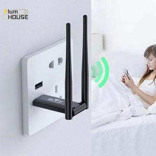 PlumHOUSE USB Wifi Repeater 300M Bộ tăng cường tín hiệu Wi-Fi 2.4G Bộ mở rộng không dây Bộ chuyển đổi Wi Fi cho máy tính để bàn PC Laptop VN