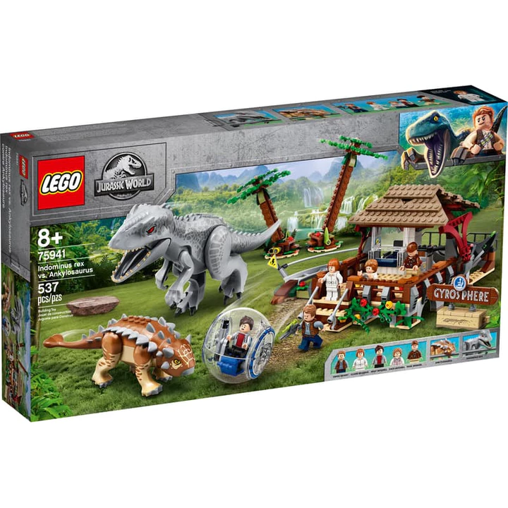 LEGO JURRASIC WORLD 75941 Đồ Chơi Lắp Ráp Bộ LEGO Jurassic World - Trận Chiến Indominus Rex vs. Ankylosaurus
