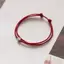 Springevenstar Bốn Lá Cỏ Ba Lá Dây Mini Vòng Tay Luy Đỏ Handmade Dây Charm Vòng Tay Springevenstar